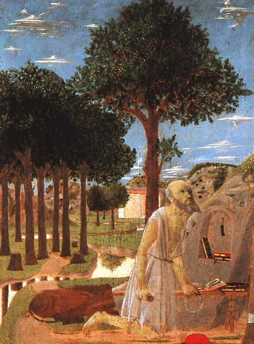 Piero della Francesca The Penance of St.Jerome Sweden oil painting art